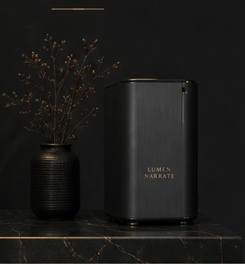 LUMEN NARRATE scent machine with botanical styling